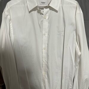 Burberry Men's Ivory Dress Shirt